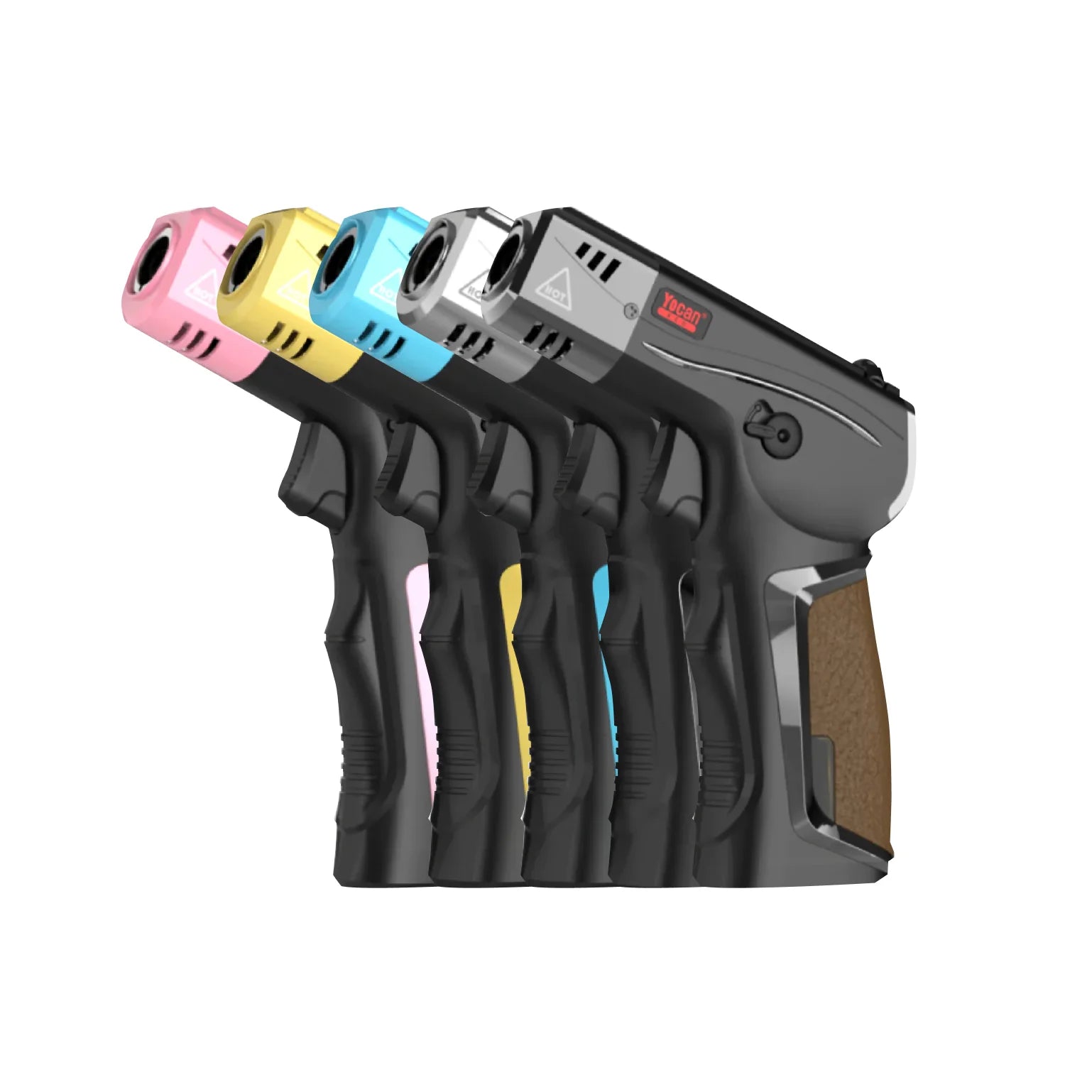YOCAN RED - BEEF | Butane Torch with Heat Resistant Leather Grip | Single Unit