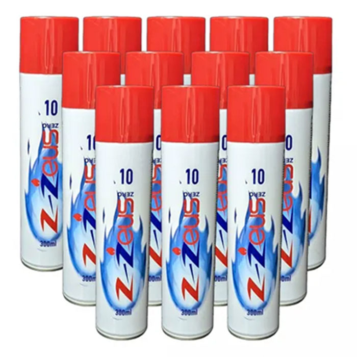 Z-Zeus Zero - Butane Gas | "300ml" | 12 Units / Pack | Pack
