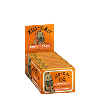 Zig Zag Combo Pack| 1 1/4 French Orange  | 32 Leaves + 32 Tips– Wholesale