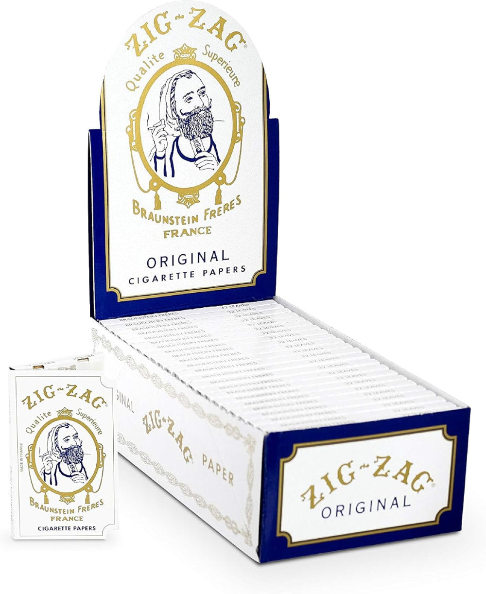 Zig-Zag Original White Rolling Paper | 24 Booklets – Wholesale