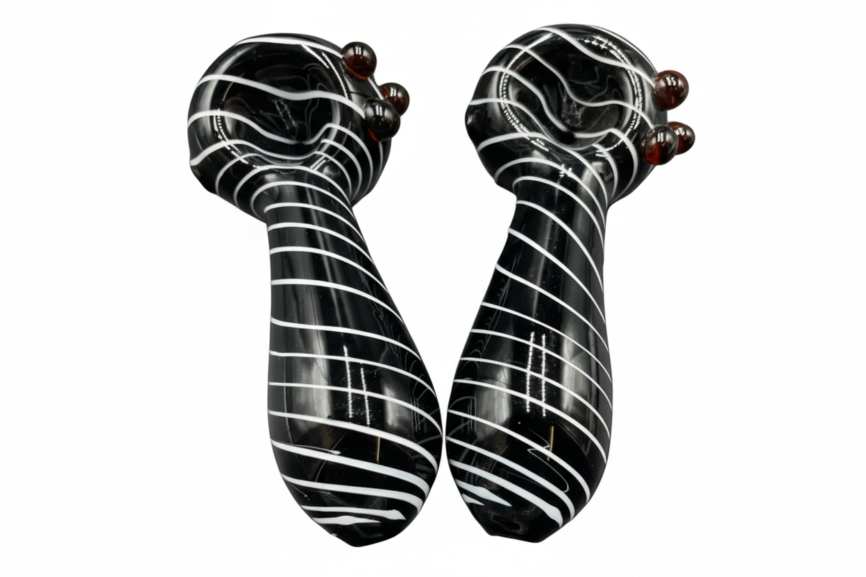 Zebra Stripes Thunderstorm - Wholesale Hand Pipe Main image