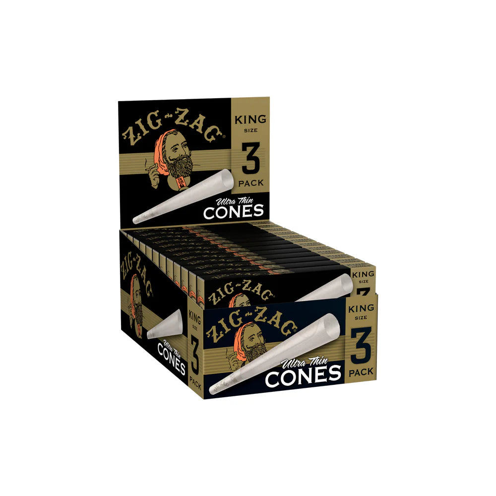 Zig Zag Ultra Thin King Size Cones 3 Pack
