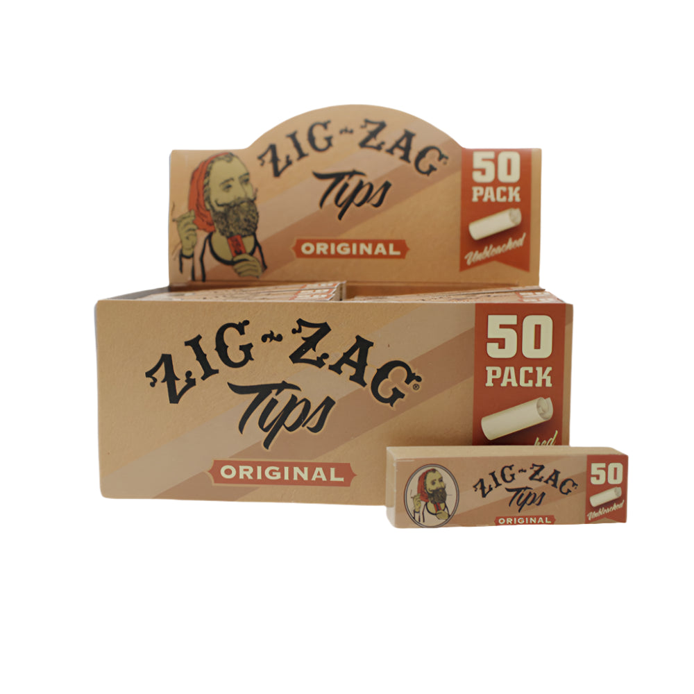 Zig Zag Unbleached Original Tips 50 Packs Main image