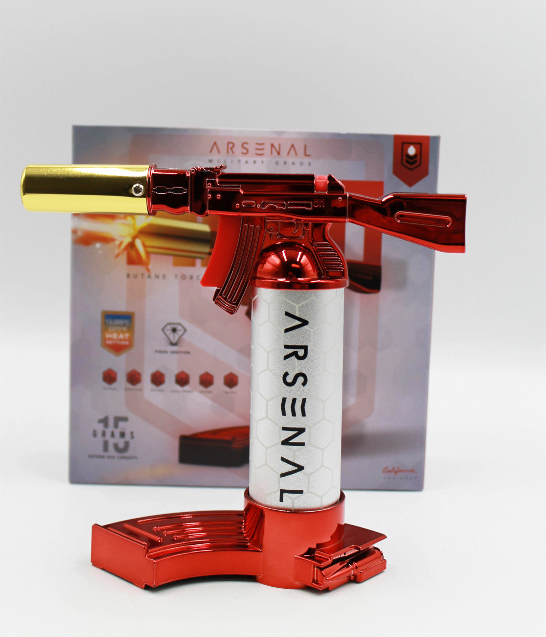 Arsenal - Military Grade | AK47 Butane Torch| 15g Capacity | Single Unit