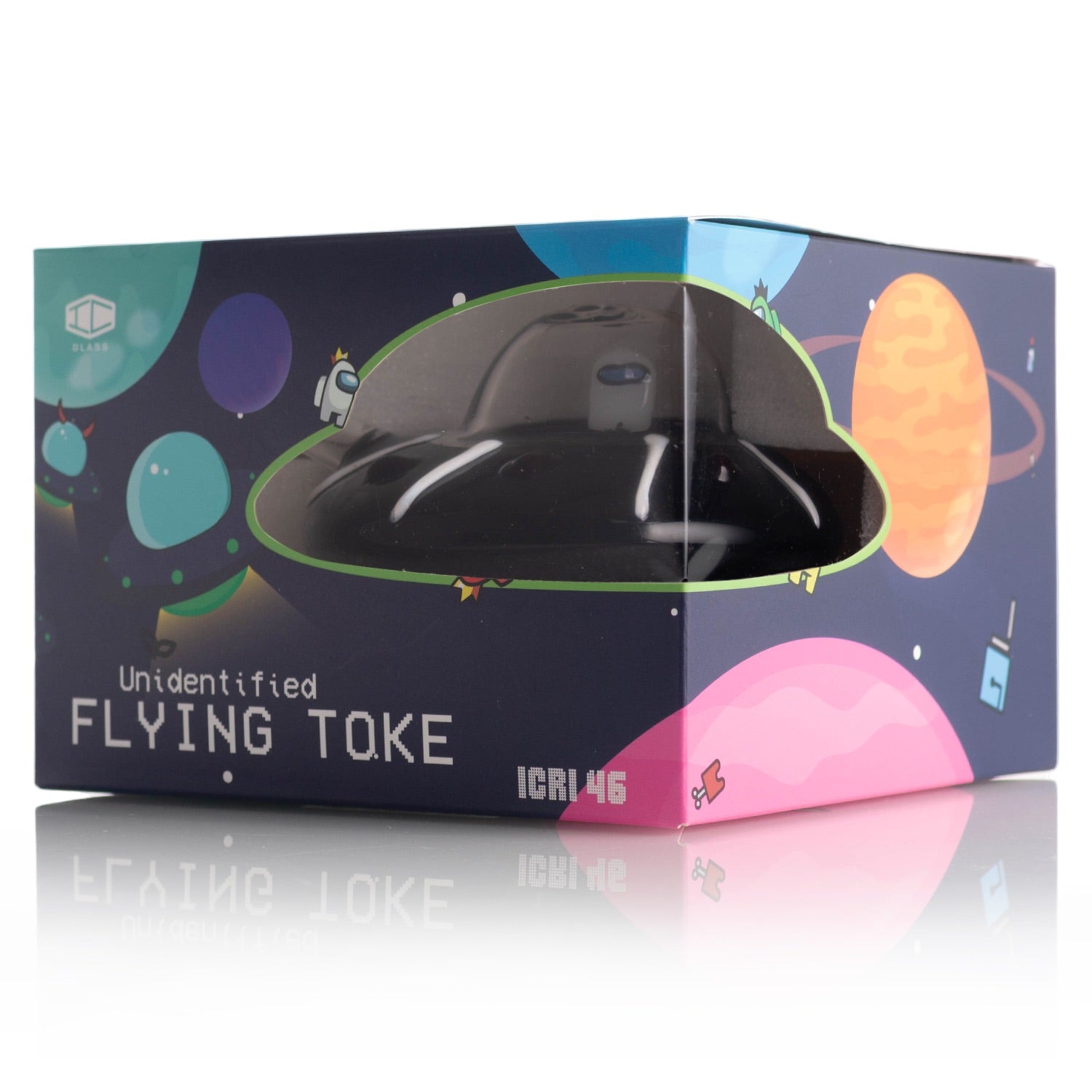 IC GLASS - Unidentified Flying Toke  Dab Rig | Assorted 3 Colors