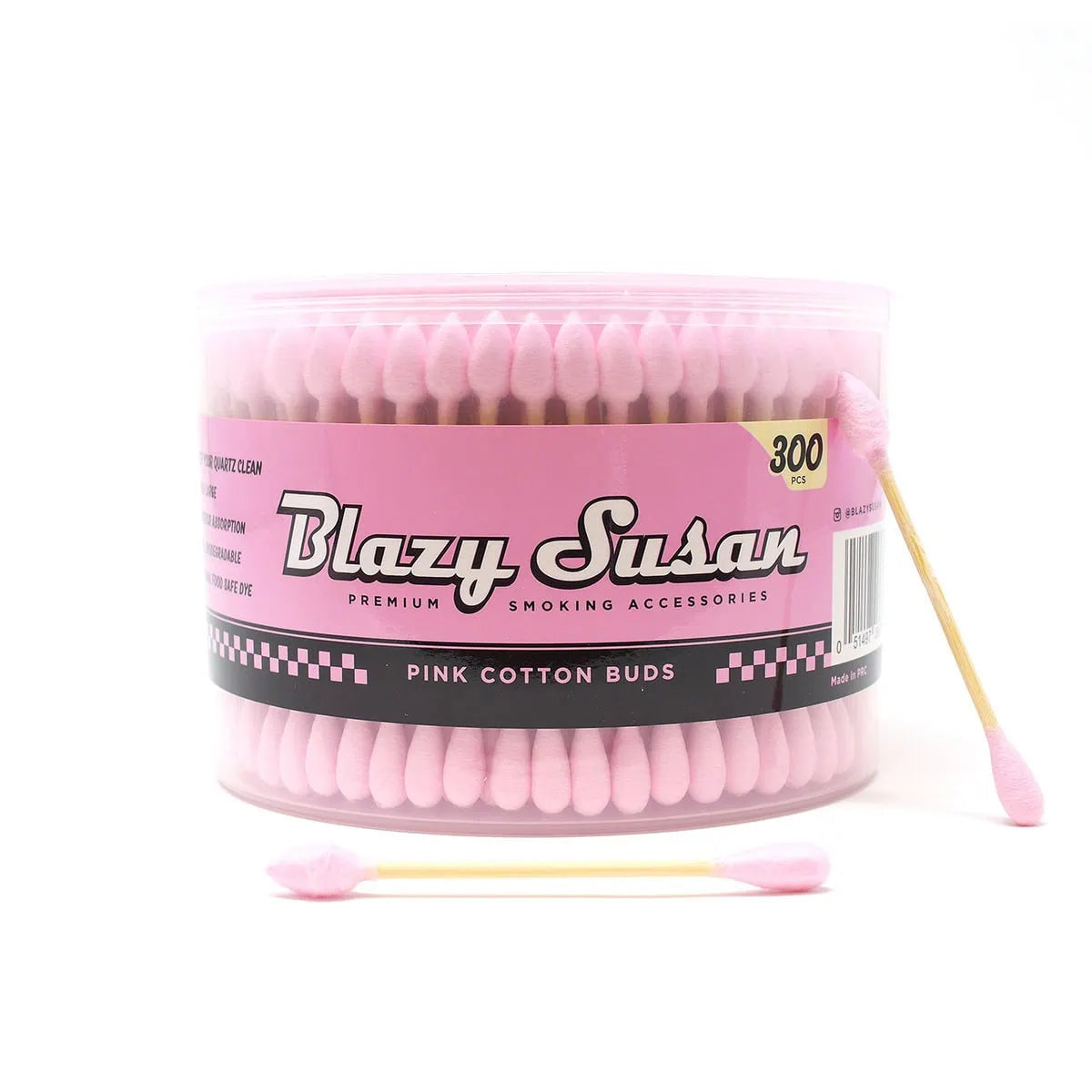 Blazy Susan - COTTON BUDS| PINK | 300 Buds / Unit | Single Unit Main image