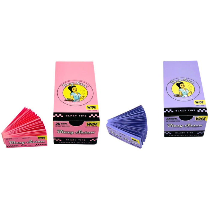 Blazy Susan Wide Filter Tips in pink and purple Main image