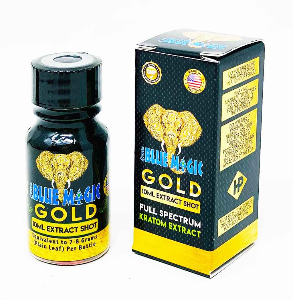 Blue Magic - Exotic Gold | 10ML Extra Shot | Full Spectrum Kratom Extract