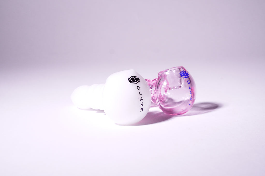 IC Glass - Slime cold color hand pipe with screen | ICHP169