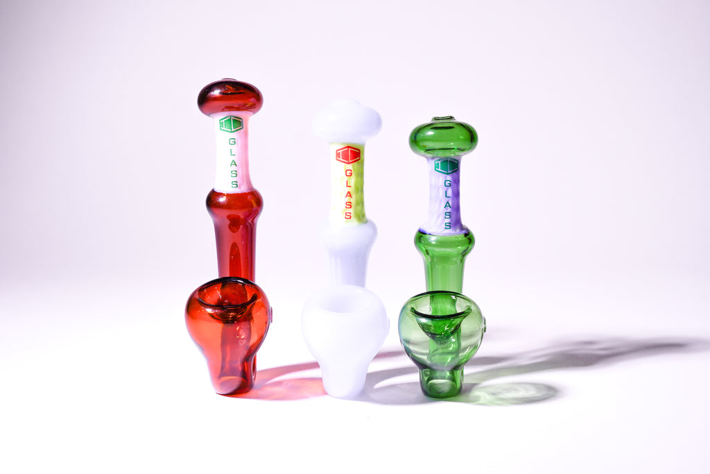 IC Glass - Slime color Sherlock Pipe | ICHP165