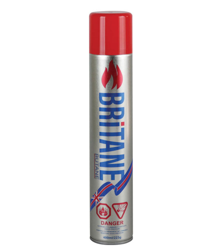 BRITANE Butane Gas 400ml – 12 Cans/Pack | High Purity Fuel