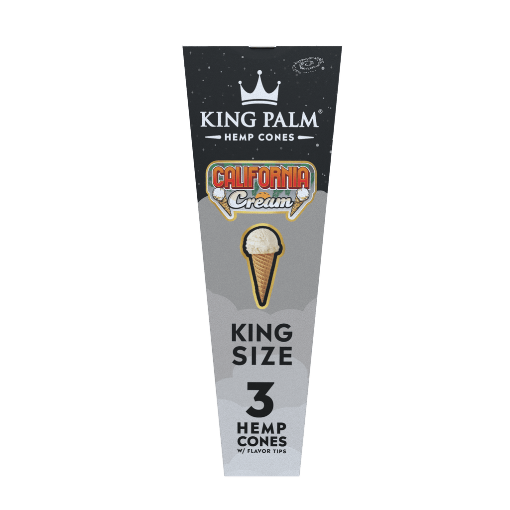 King Palm - Hemp Cones | KING Size  3-Hemp cones| 30Packs/Display | Squeeze & POP | WR10