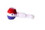 Hand Pipe with Tri-Color Honeycomb & Spiral Neck | HP362