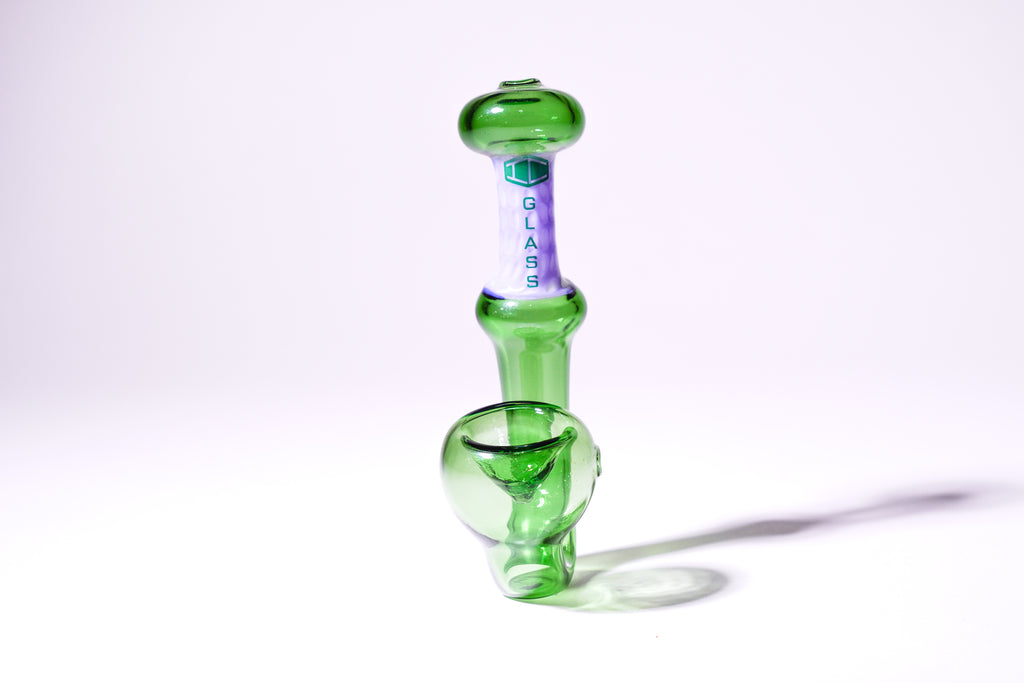 IC Glass - Slime color Sherlock Pipe | ICHP165