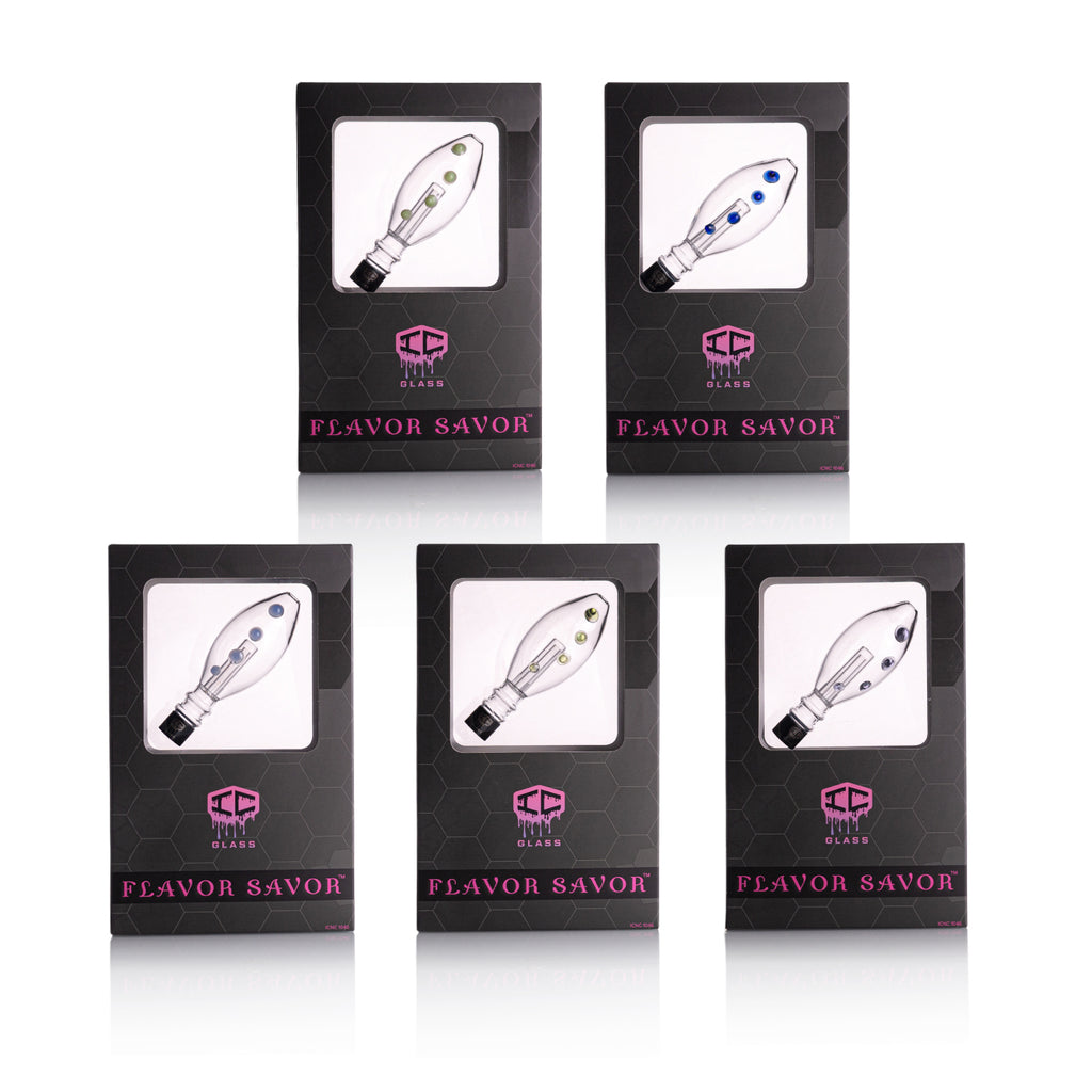 IC GLASS - Flavor Savor | comes with 6 accessories & Adapter for HUNI BADGER | Single Unit