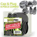 RESRID - RESRID Cleaner | Bath Cap & Plug COMBO |  3 Caps & 3 Plugs / Unit | Single Unit