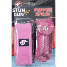 Stun Gun Plus - Pepper Spray | Self Defense | Combo Pack | Assorted 4 Colors