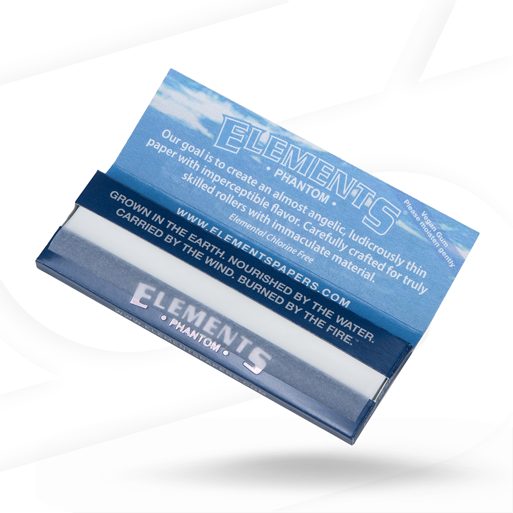 Elements Phantom 1 1/4 Rolling Papers | Natural King Size Slim