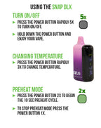 Exxus - Vape Snap DLX 510 Voltage Battery | Fits 3.5G Cartridges | Single Unit