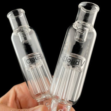 CloudV Flash Premium Clear Bong Bubbler | Recycler Bubbler