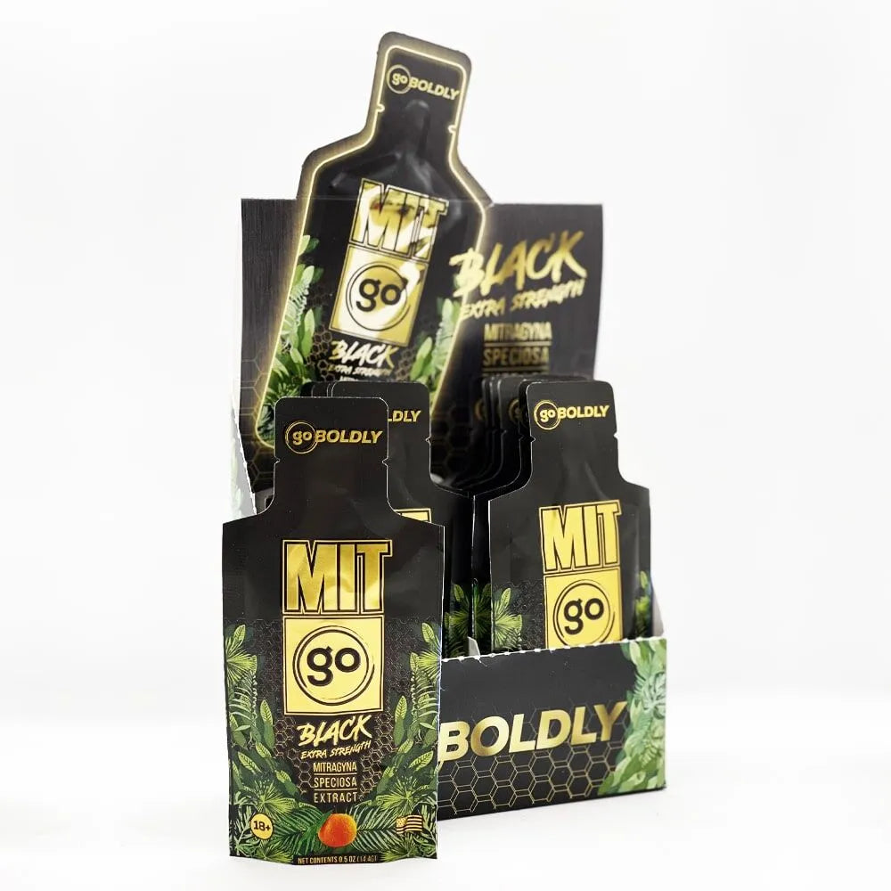 MIT 45 GO BOLDLY BLACK Extra Strength Extract - 12 Packets (1 Box)