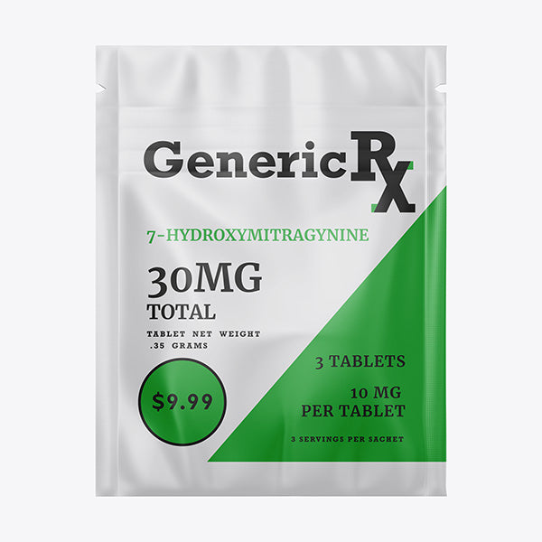 Generic RX - 30mg 7-Hydroxymitragynine | 3 servings per sachet