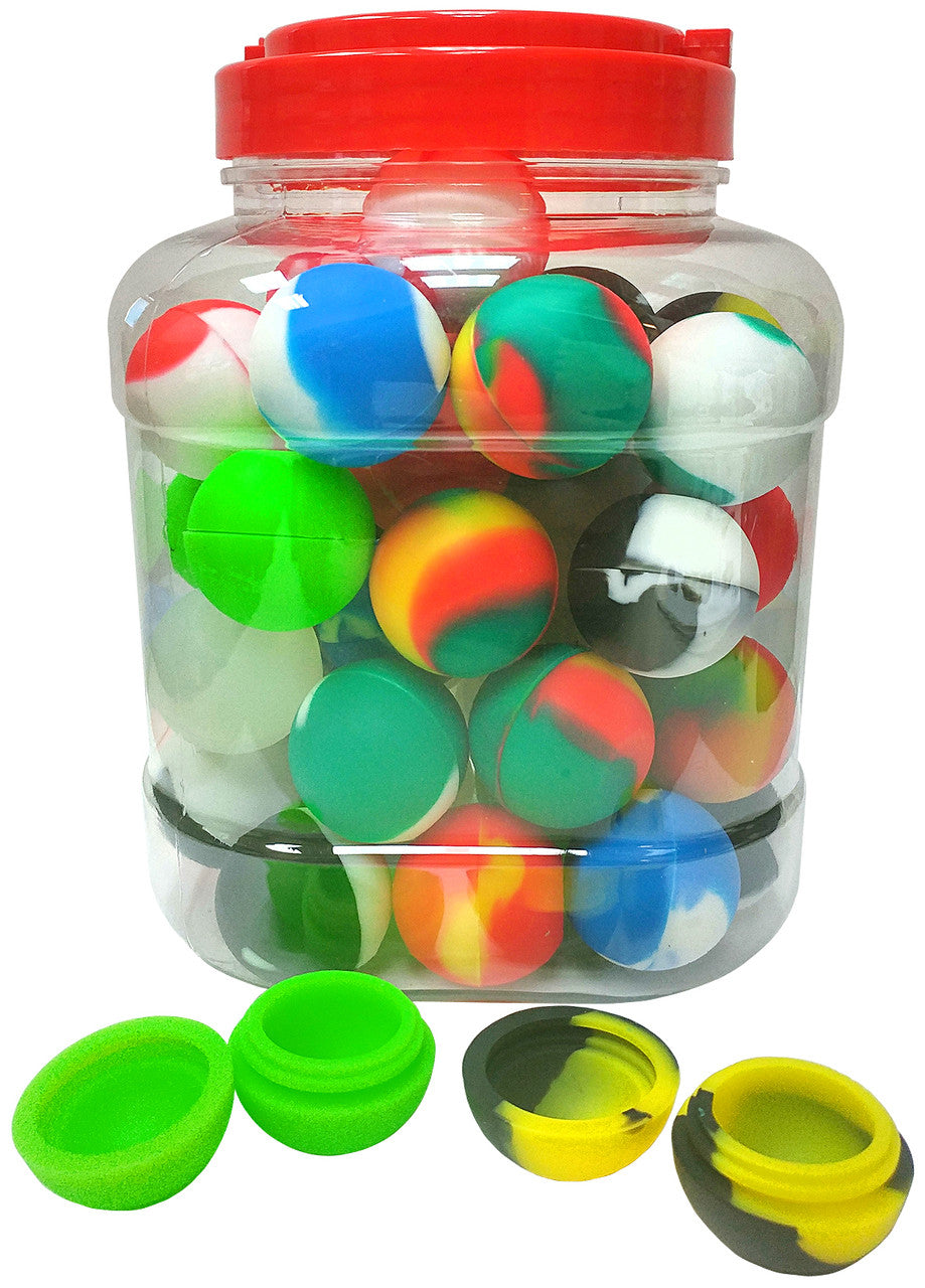 Silicone - Gadget Ball Silicone Wax Container | 50 Units / Jar | Jar Main image