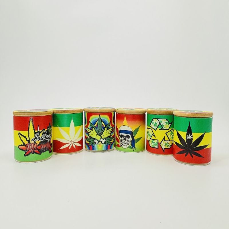 Faded Daily Glow In The Dark - Glass Storage Jar W/ Bamboo Lid