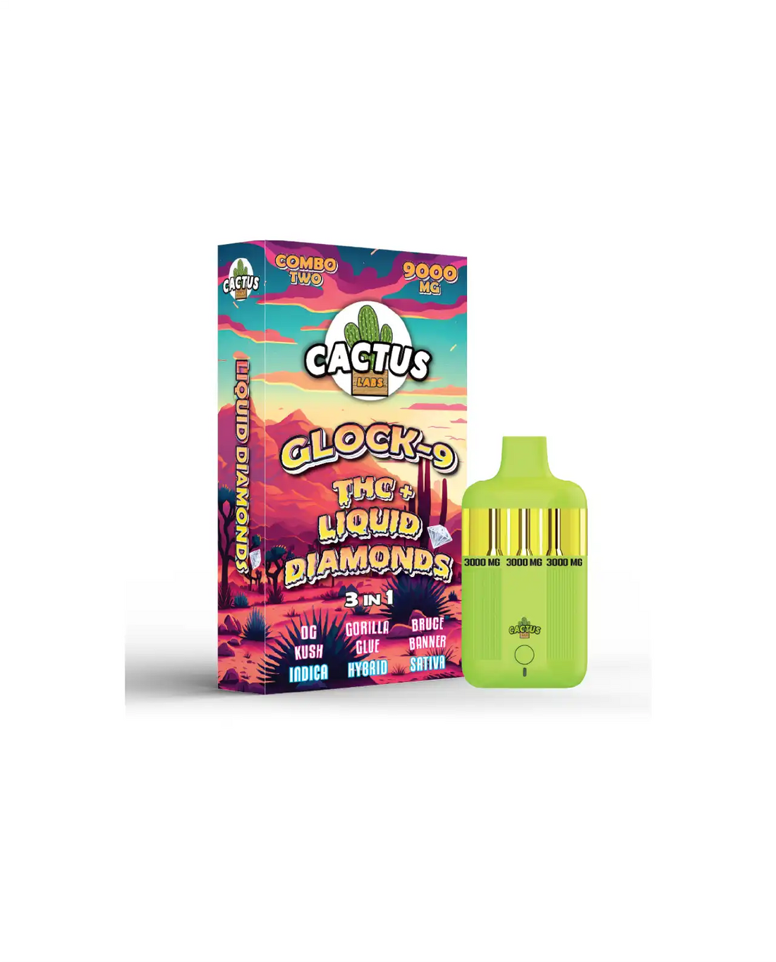 Cactus - Glock9 Upper Cut Blend | 9000MG |3-in-1| BG45