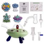 IC GLASS - Unidentified Flying Toke  Dab Rig | Assorted 3 Colors