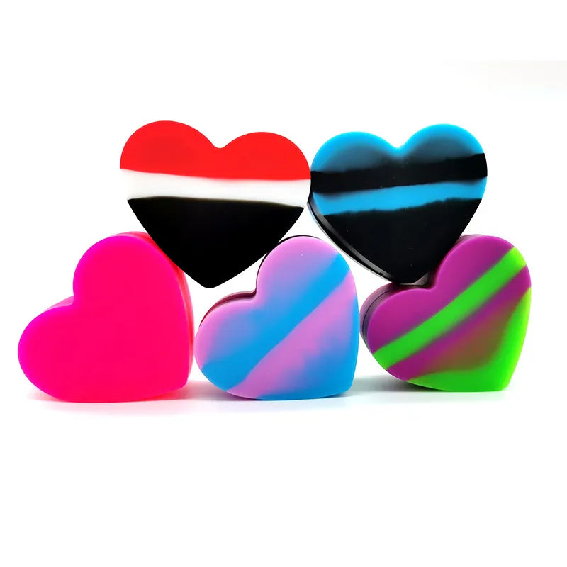 Silicone - Heart Wax Container | 37 Units / Box | Box