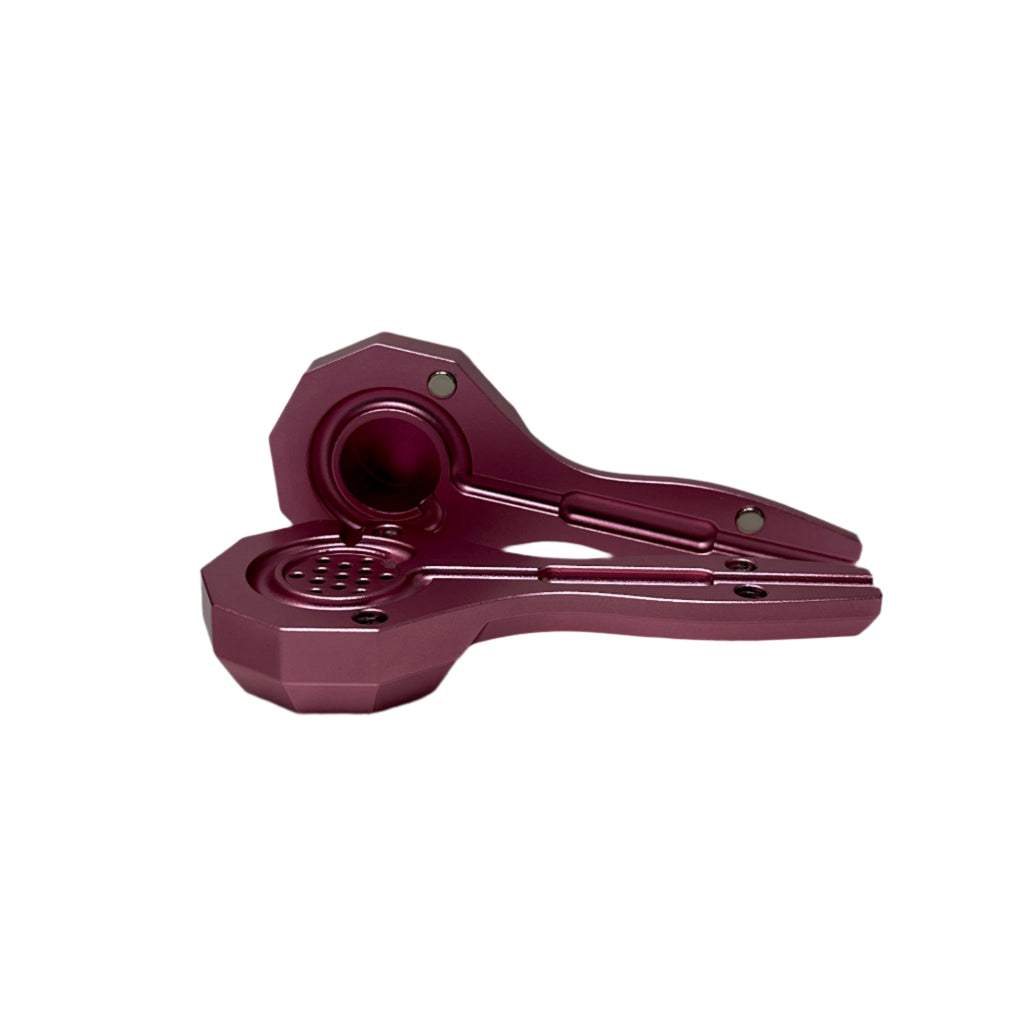 Shop the Hexagon Honey Puff Hand Pipe with magnetic closer and built-in screen. Durable glass design for smooth hits and easy portability.