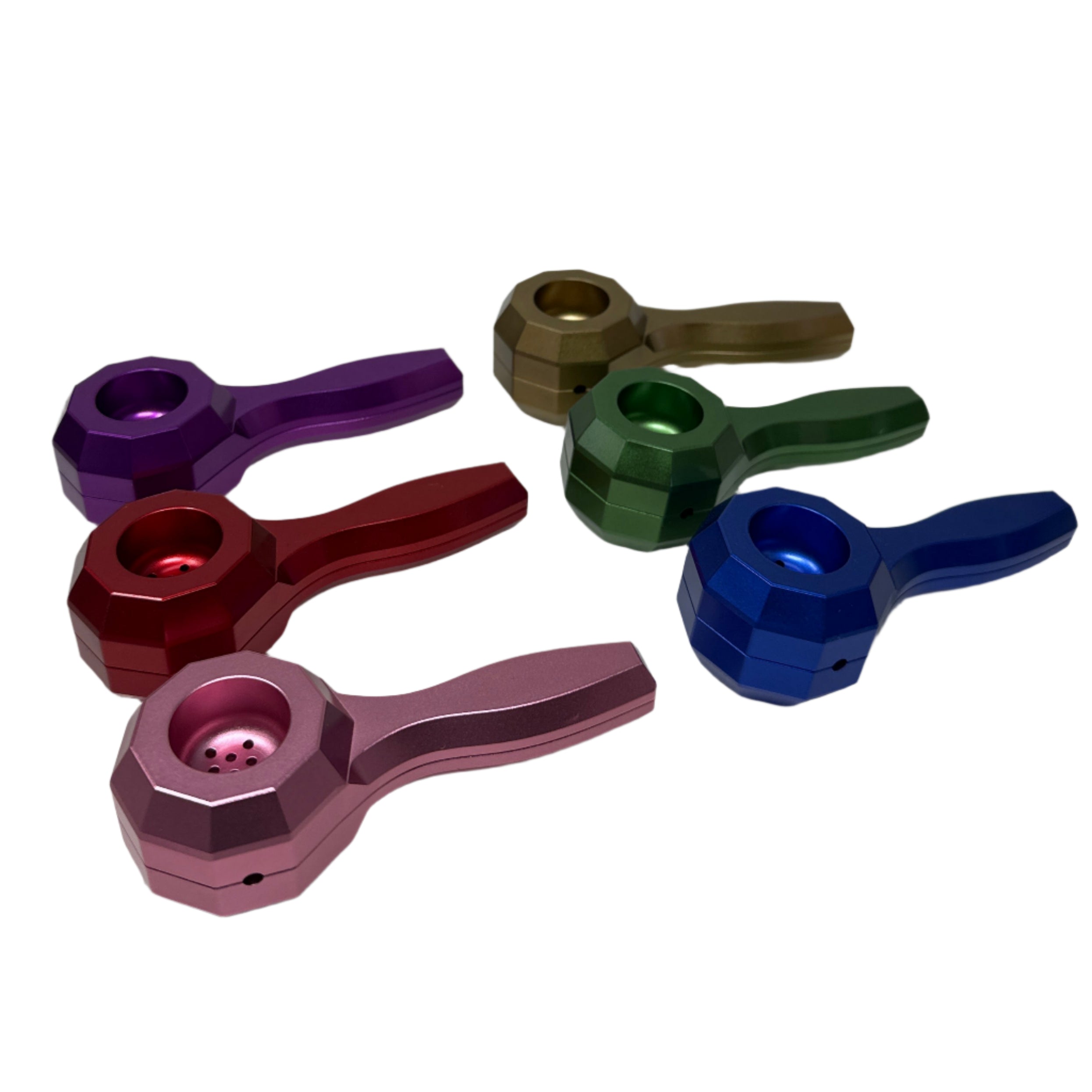 Shop the Hexagon Honey Puff Hand Pipe with magnetic closer and built-in screen. Durable glass design for smooth hits and easy portability.