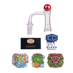 IC Glass - Peters | 14mm 90D Quartz Banger | Includes Carb Cap, Terp Balls & Sticker | 5 Colors