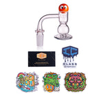 IC Glass - Ice River | 14mm 90D Quartz Banger | Includes Carb Cap, Terp Balls & Sticker | 5 Colors