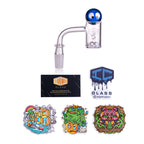 IC Glass - Hanging | 14mm 90D Quartz Banger | Includes Carb Cap, Terp Balls & Sticker | 5 Colors