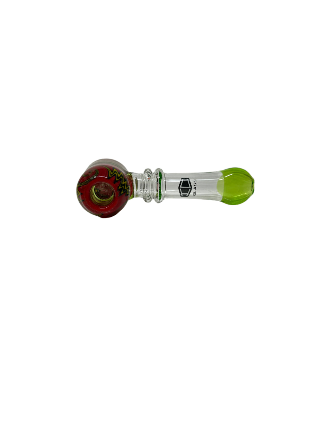 IC Glass Hammer Style Pipe with Screen | See-Through Design |ICHP3076