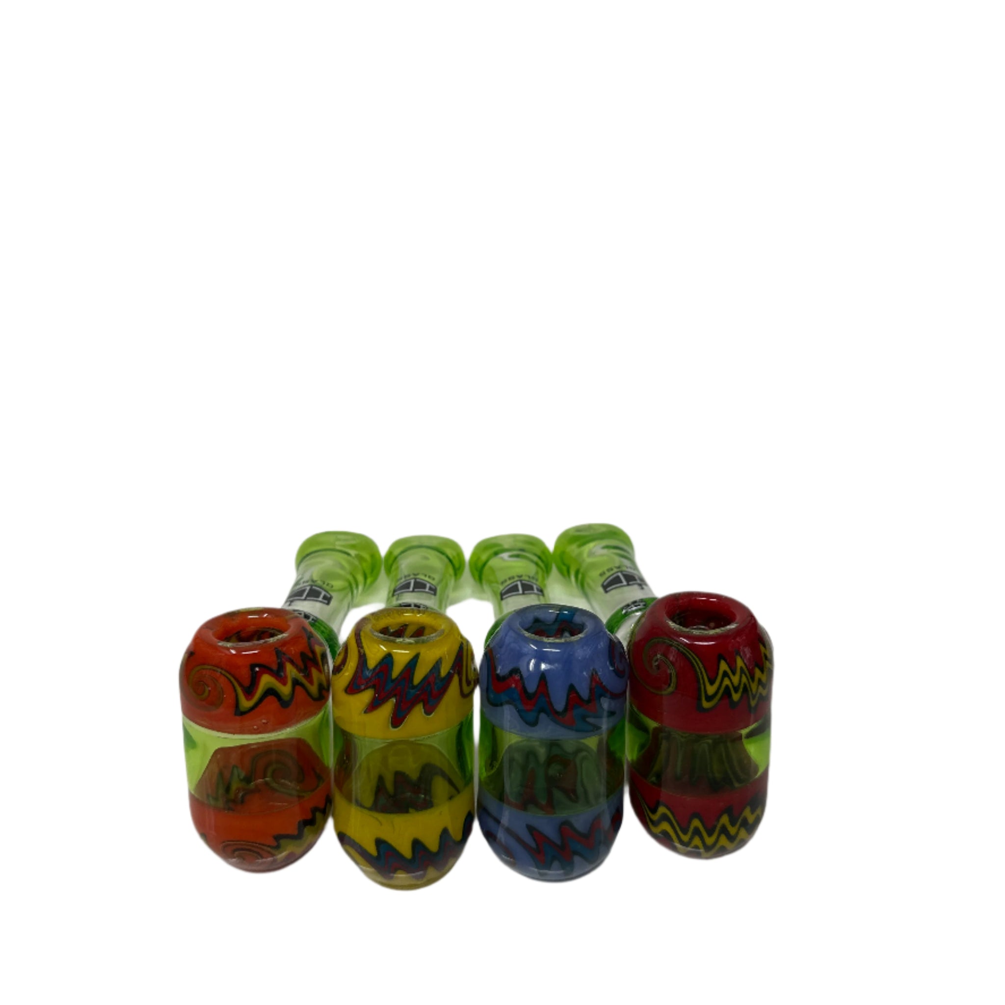 IC Glass Hammer Style Pipe with Screen | See-Through Design |ICHP3076