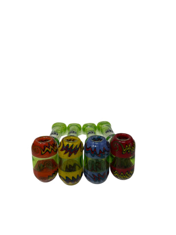 IC Glass Hammer Style Pipe with Screen | See-Through Design |ICHP3076