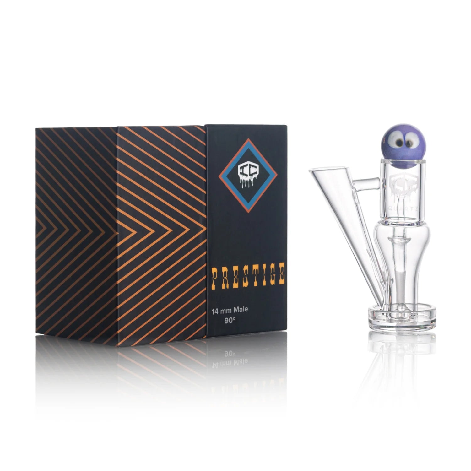 IC Quartz - Prestige | 14mm 45D Banger | Includes Carb Cap, Terp balls | 5 colors Main image