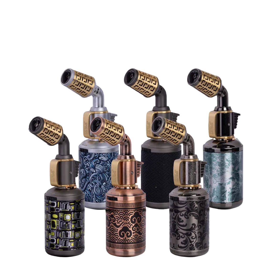 Tesla Triple Flames Heavy Metal Torch Lighter | 6 Units/Box | TO61740