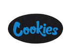 Cookies Rug Original Mint Logo Oval Black with Blue Logo