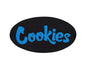 Cookies Rug Original Mint Logo Oval Black with Blue Logo