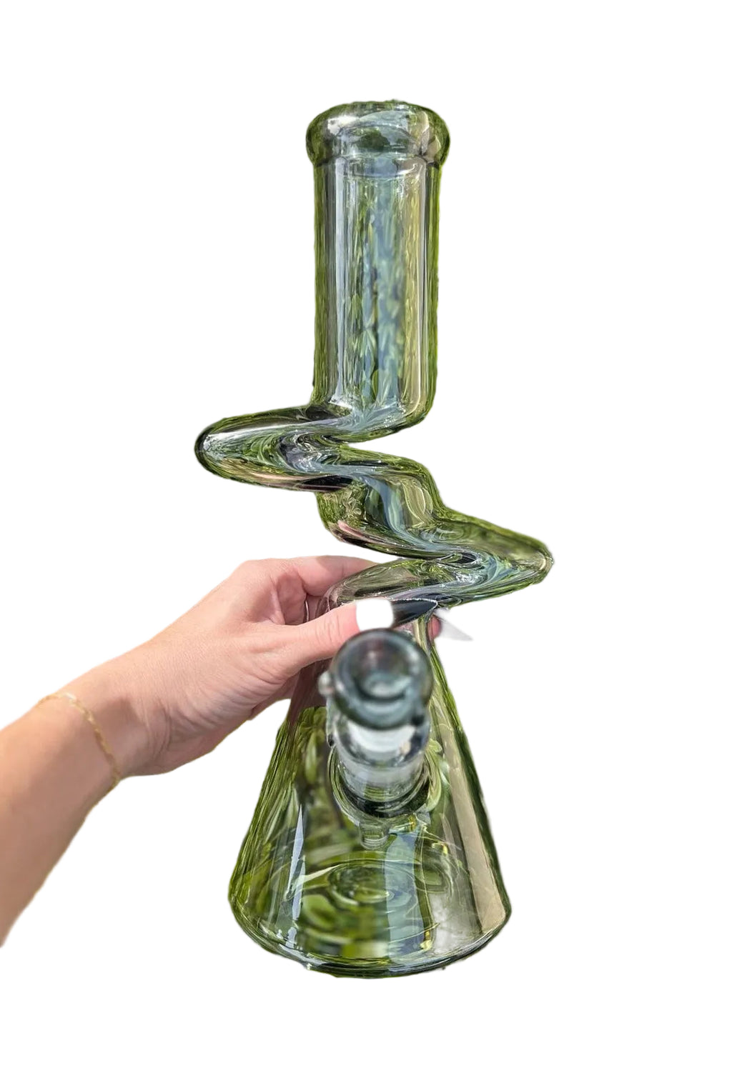 Iridescent 12 Inch Zong Glass Water Pipe
