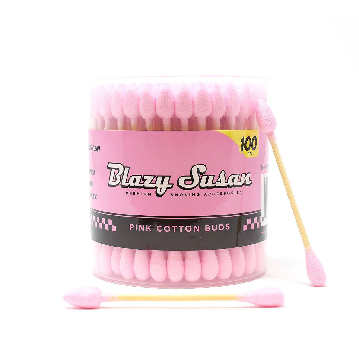Blazy Susan - COTTON BUDS| PINK | 100 Buds / Unit | Single Unit Main image