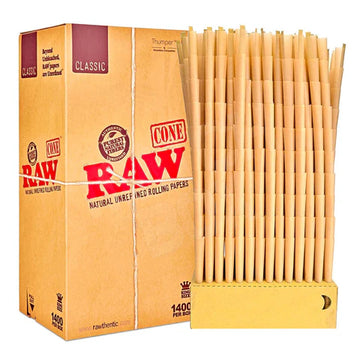 RAW Classic Cone King Size - 1400 Count for Perfect Rolls
