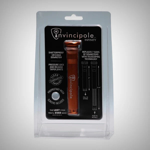 INVINCIPOLE INFINITY - 18/14mm Downstem | Shatterproof | Assorted 5 Colors