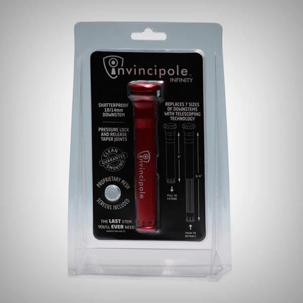 INVINCIPOLE INFINITY - 18/14mm Downstem | Shatterproof | Assorted 5 Colors