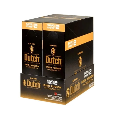 Dutch - Natural Leaf Wrapper | 30 Premium Cigarillos | Pack of 2