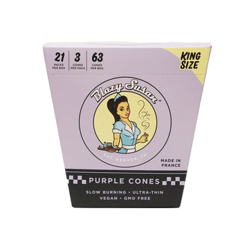 BLAZY SUSAN CONES - KING SIZE | 21 Pack/Box | 3 Cones/Pack | 63 Cones/Box